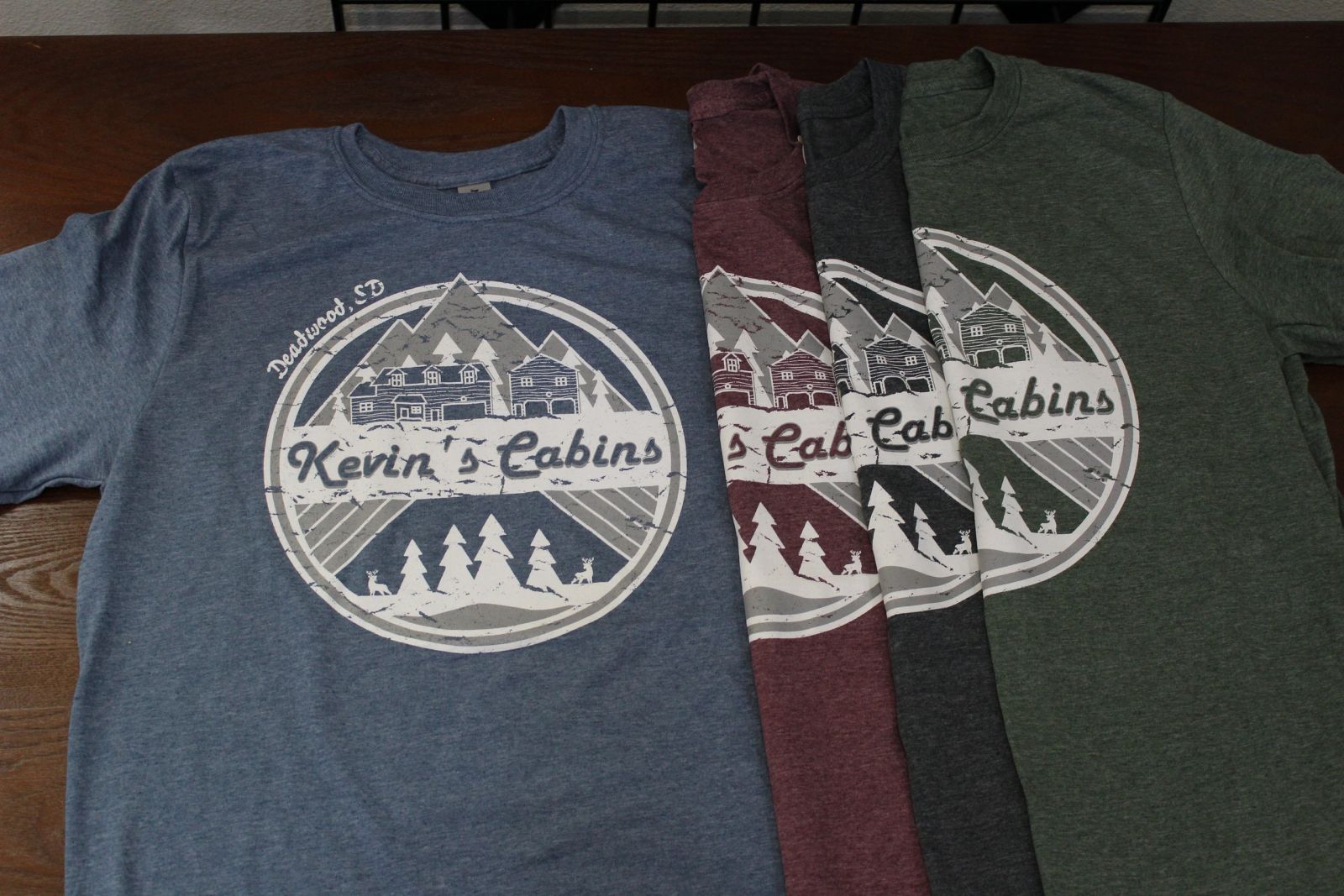 Cabin crew tri-blends — Kevin's Cabins, Deadwood
