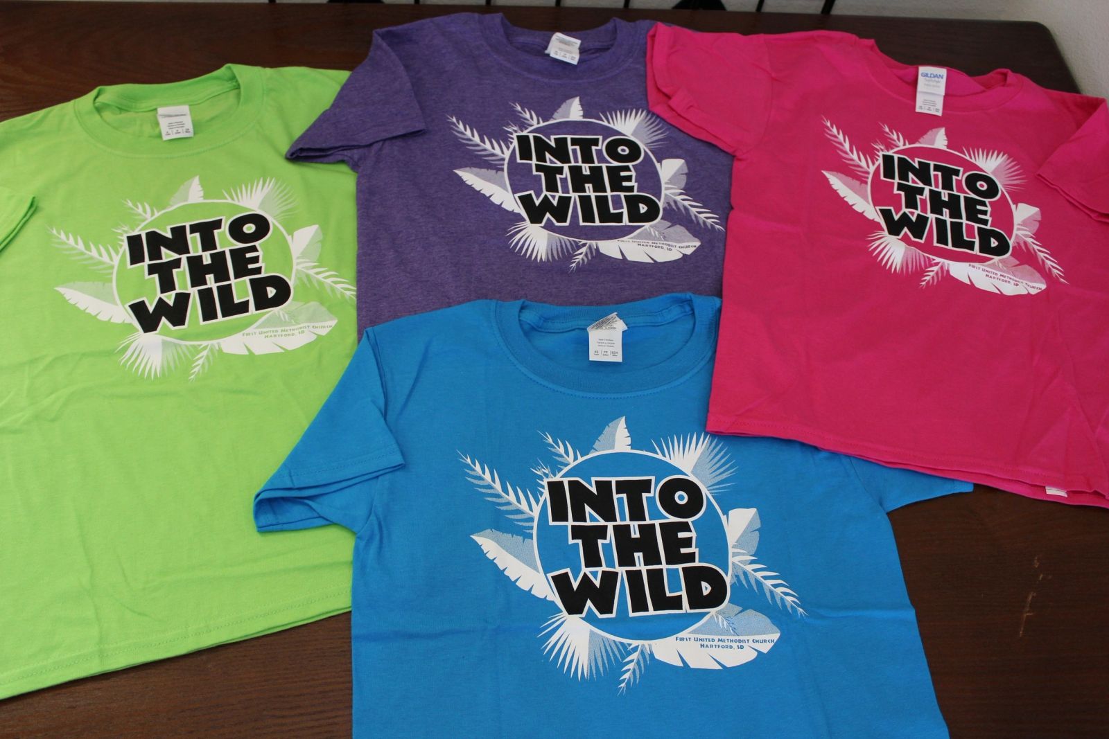 Into the Wild youth tees — Camp program