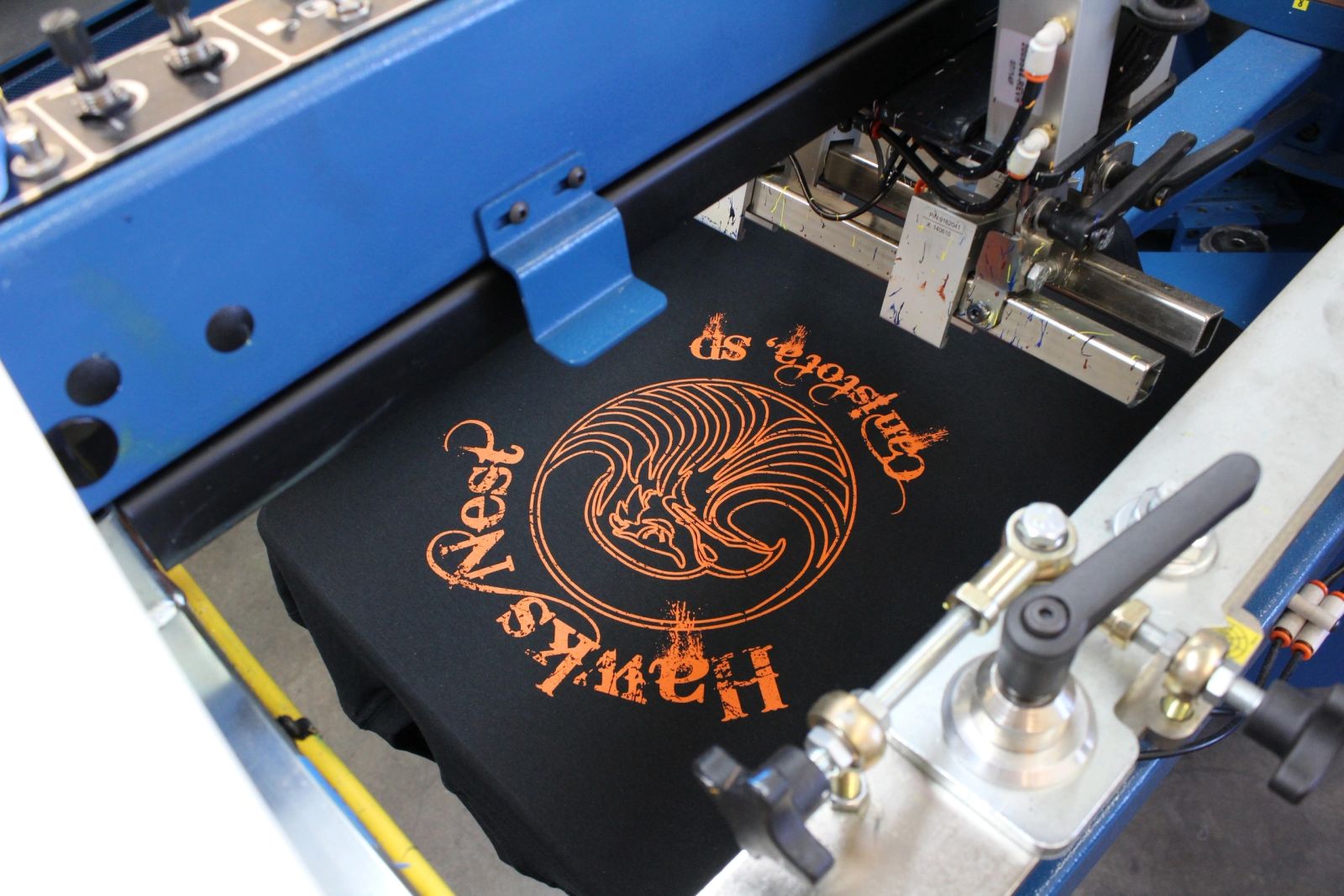 On the press in Hartford — In-house production