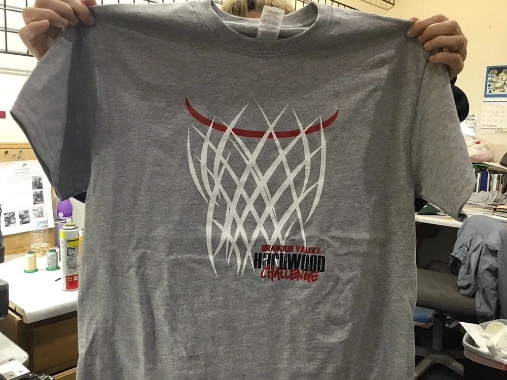 Basketball hoop tee — Local basketball program