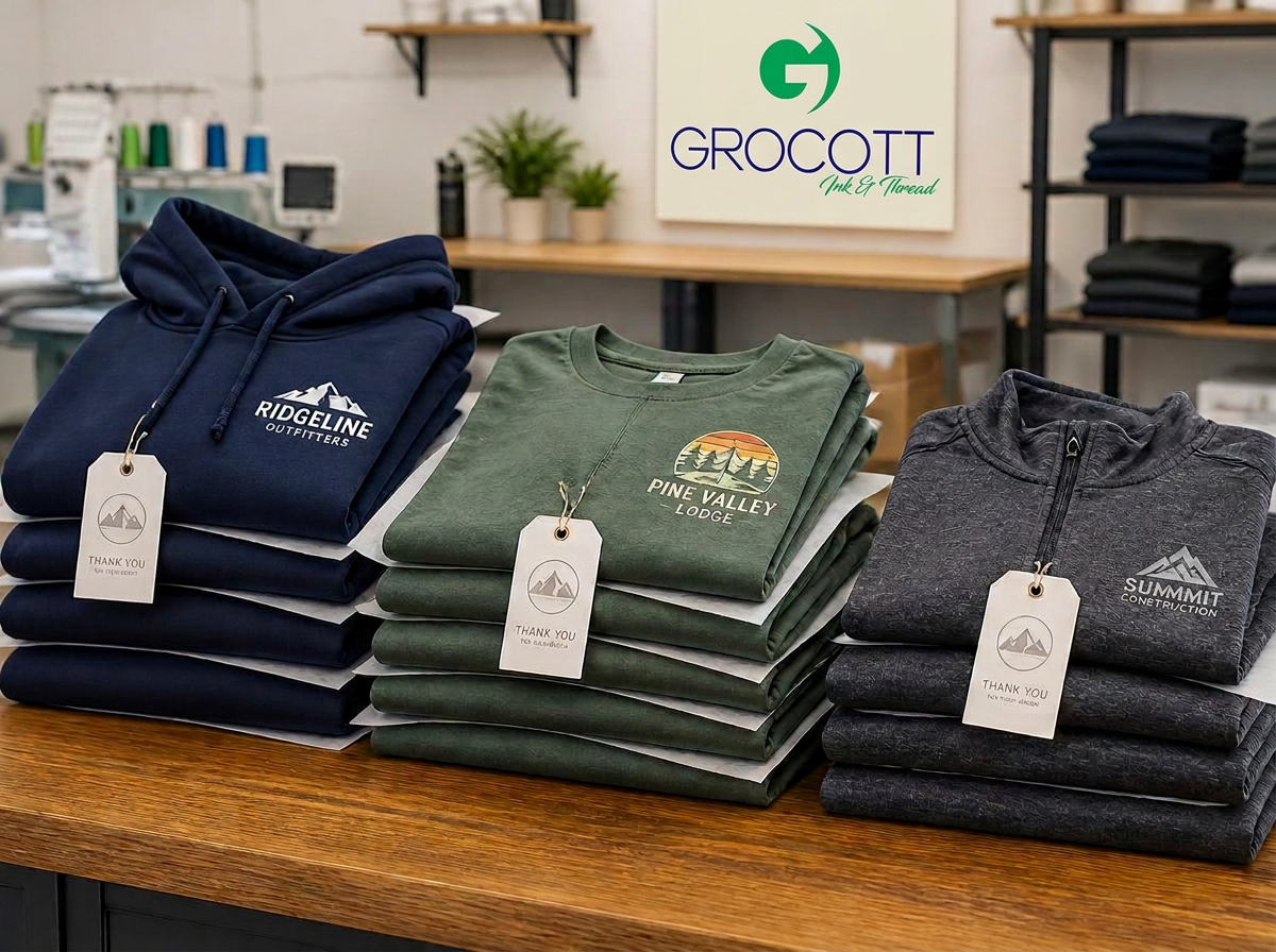 Decorated Apparel at Grocott Ink & Thread in Hartford, SD