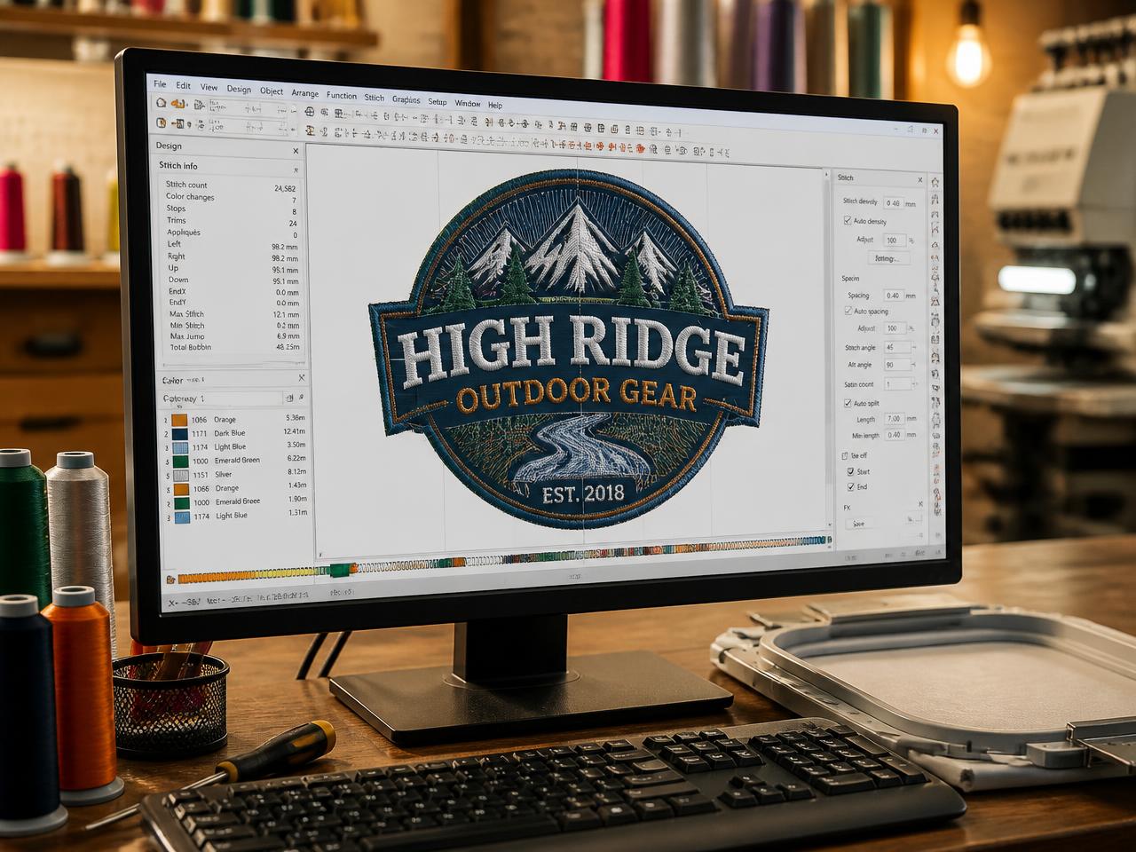 In-house digitizing for crisp detail — Custom Embroidery in Hartford, SD near Sioux Falls